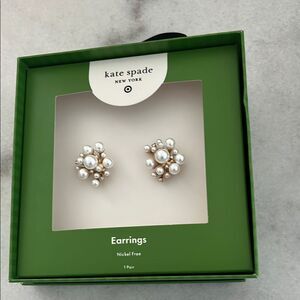 Kate Spade xTarget Pearl Cluster Earrings NIB